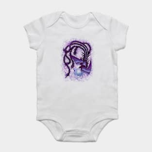 The purple bird Baby Bodysuit